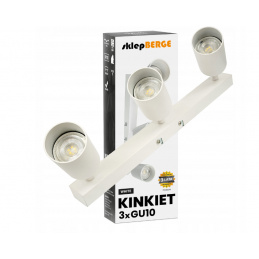 LED Deckenleuchte  VIKI-X LED-Deckenleuchte LED-Deckenlampe LED-Deckestrahler 3x GU10 - weiß