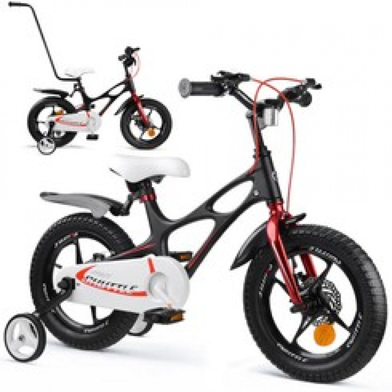 Royal Baby Bike Space 14" mit Klingel, Schubstange RB14-22 Schwarz