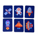 Magnetisches Puzzle Weltraum Ufo 50e ZA4407 universal