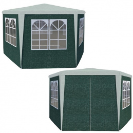 PA6S POSZYCIE ŚICANY DO PAWILONU 6 ŚCIAN  PE GREEN KPL