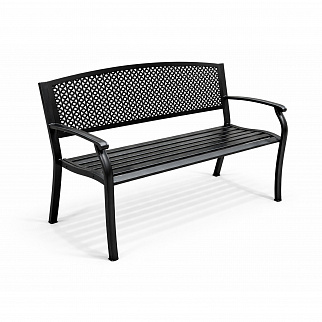Aga Metall-Gartenbank 128x58x84 cm