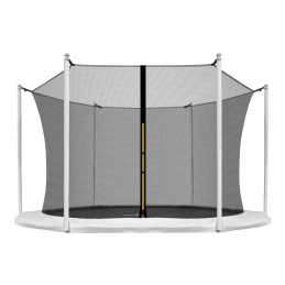 Aga Sicherheitsnetz für Trampolin mit Innennetz 305 cm 10 ft für 6 Stangen Schwarz