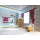 Aga MDF Holzpuppenhaus + Möbel 78cm schwarz LED