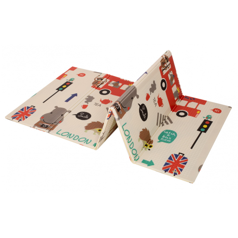 Aga Educational Faltschaummatte doppelseitig Stadt/Holz 200 x 180 cm x 0,8 cm