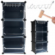 Variables Schuhregal-System 6 Fächer ISO 11743