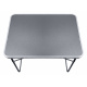 Aga Campingtisch klappbar Gartentisch 80x60x70 cm – Aluminium-Klapptisch mit MDF-Platte & Tragegriff – stabil, wetterfest & kompakt – für Camping, Garten & Reisen Grau