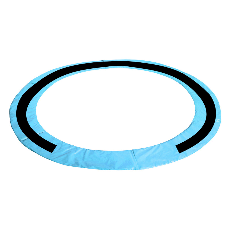 Aga Federabdeckung für Trampolin Rundabdeckung mit innerem Netz 496 cm 16 ft Hellblau/Schwarz