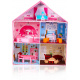 Aga4Kids Puppenhaus 3 Spielebenen LISA Puppenstube Spielhaus