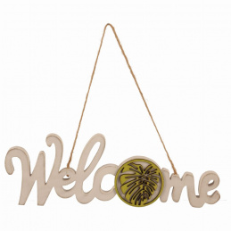 Dekoracja drewniana do powieszenia wielkanocna