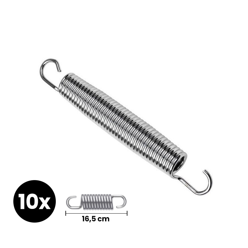 Aga Stahlfedern für Trampolin 366 - 460 cm (16,5 cm) 10 Stück