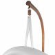 Aga Hängesessel mit RGB-Beleuchtung DS541 – Polycarbonat, 200 kg, Ø 125 cm, Hängestuhl mit Stahlgestell & Fernbedienung, Akku