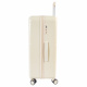 Aga Travel Hartschalen-Koffer Trolley Rollkoffer Reisekoffer mit TSA-Schloss und 4 Rollen 77x48x30 cm MR4669 Beige