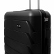 Aga Travel Kofferset 3-teilig MR4675 – Polypropylen Hartschalenkoffer, TSA-Schloss, 360° Doppelrollen, Teleskopgriff, leicht & robust, Handgepäck 33/63/93L, Schwarz