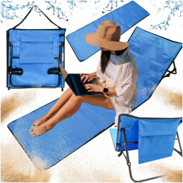 Aga Strandliege mit Rückenlehne klappbar 150x47x48cm