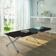 Sport Feldbett Klappbett 186 x 70 x 43 cm cm Stabiles Campingbett bis 110 kg Belastbar Tragbar Tasche Liege Reise Bequem Malatec 555 Dunkelblau