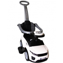 R-Sport Scooter mit Führungsstange J4 Kinderlaufwagen Weiß