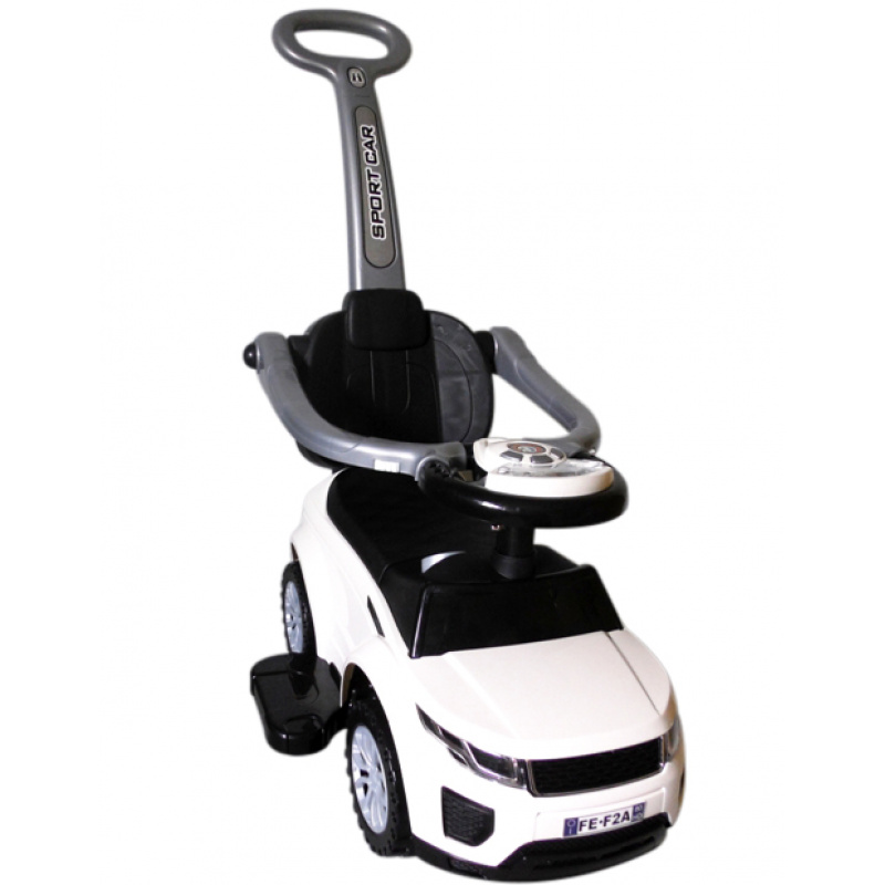 R-Sport Scooter mit Führungsstange J4 Kinderlaufwagen Weiß