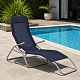 Aga 2x Gartenliege SIESTA MC372171BL Dunkelblau
