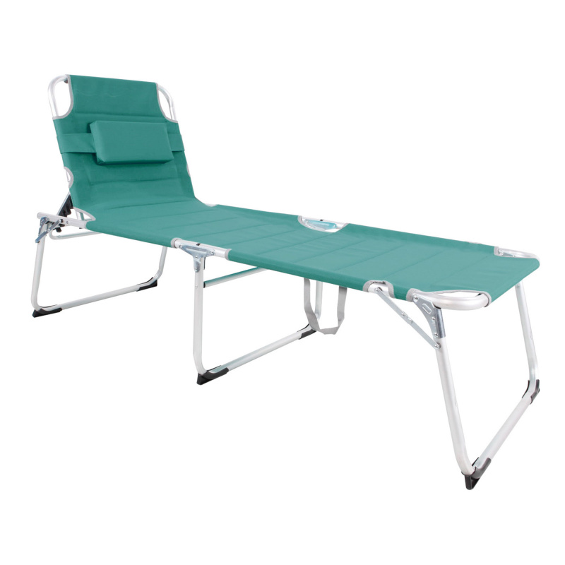 Linder Exclusiv Klappbarer Gartenliege XXL Aqua