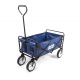 Aga Bollerwagen Gartenwagen faltbar mit Griff & Getränkehaltern bis 80 kg, Handwagen Outdoor MR4610 Blau