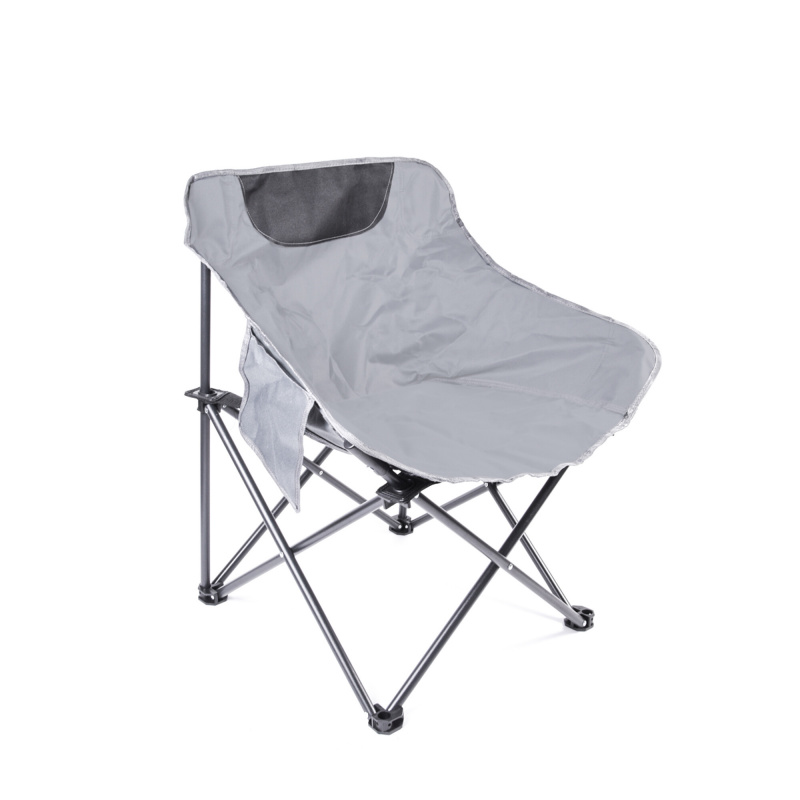 Aga Ultraleichter Campingstuhl DS715 Grau – Faltbar, kompakt, stabil & atmungsaktiv – Für Outdoor, Festival, Wandern & Angeln – Traglast bis 100 kg