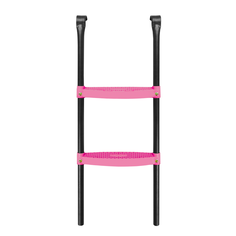 Aga Leiter für Trampolin 305 - 430 cm Schwarz/Rosa