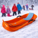 Aga Kinder Schlitten DS496 Orange, Hochwertige Kinderschlitten aus Kunststoff, stabile und schöne Schlitten für Kinder