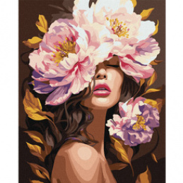 Malowanie po numerach na ramie KHO8443 W zapachu piwonii 40x50 cm AP0120 uniwersalny