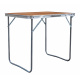 Aga Campingtisch klappbar Gartentisch 70x50x60 cm – Aluminium-Klapptisch mit MDF-Platte & Tragegriff – stabil, wetterfest & kompakt – für Camping, Garten & Reisen Braun