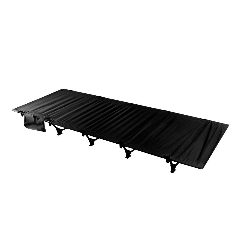 Aga Campingbett DS5107-BLA Klappbar – Leichte Aluminium-Liege 190x65 cm - Oxford Bezug – faltbar, tragbar & wetterfest – ideal für Outdoor, Garten, Strand