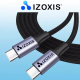 USB Typ-C PD Kabel, 2m Izoxis 18927 Schwarz