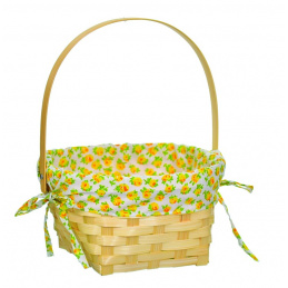 Koszyk wielkanocny bambusowy