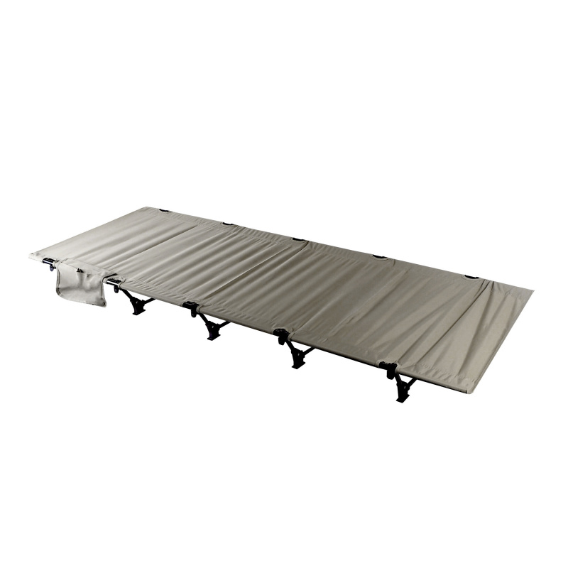 Aga Campingbett DS5107-GRE Klappbar – Leichte Aluminium-Liege 190x65 cm - Oxford Bezug – faltbar, tragbar & wetterfest – ideal für Outdoor, Garten, Strand
