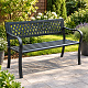 Aga Metall-Gartenbank 125x53 x77 cm