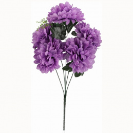 Bukiet sztucznych kwiatów fioletowe Chryzantemy - 62 cm