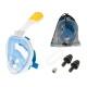 Aga Vollgesichts-Schnorchelmaske L/XL Blau