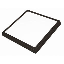 Přisazený LED panel 12W černý - neutrální bílá