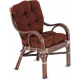 Aga Rattan-Garnitur BUTEO 2 Choco Dunkelbraun