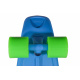 Darpeje Pennyboard Funbee Blau, 100kg Belastbar, Pennyboard, Longboard, Skateboard