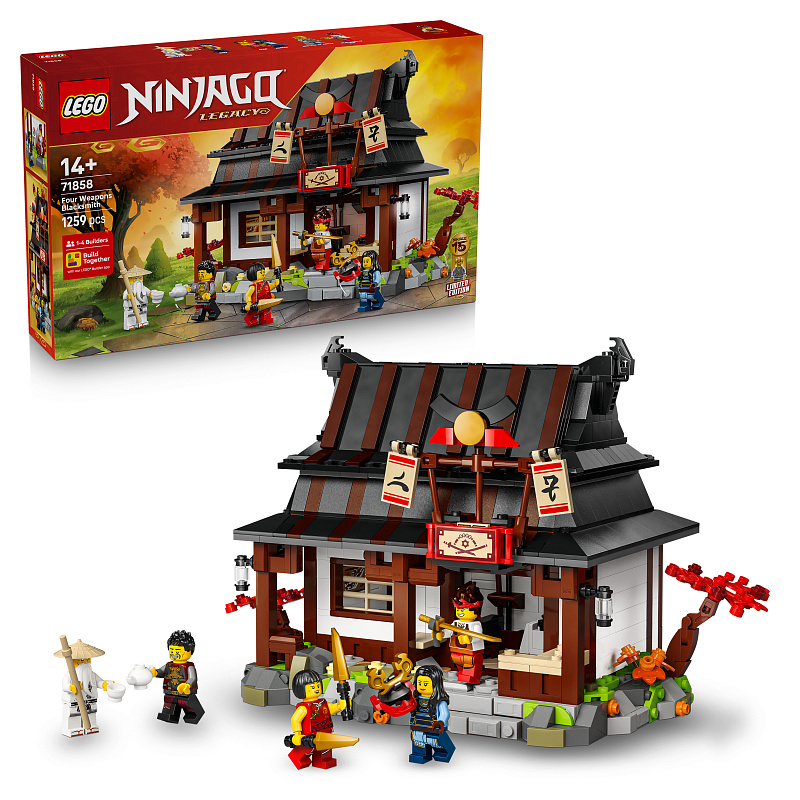 LEGO® NINJAGO 71858 15-jähriges Jubiläum: Vier-Waffen-Schmiede