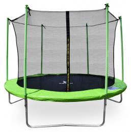 Aga SPORT FIT Trampolin 250 cm Hellgrün + inneres Schutznetz
