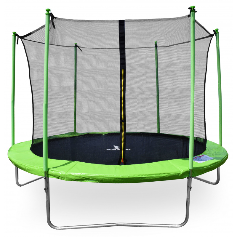 Aga SPORT FIT Trampolin 244 cm 8 ft Hellgrün + inneres Schutznetz