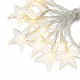 Linder Exclusiv Lichterkette Weihnachtskette 48 LED Sterne Warm weiß