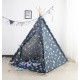 Aga4Kids Kinder Teepee Zelt Sterne Dunkelblau
