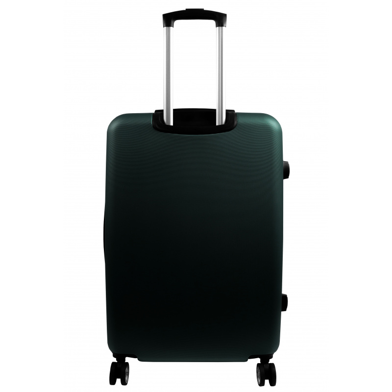 Aga Travel Kofferset, Reisekofferset MR4656 Dunkelgrün, Hartschalenkoffer, Doppeltragegriff mit Zahlenschloss, Trolley Reisekoffer 3tgl 4 Rollen Reisekoffer