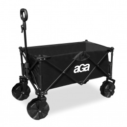 Aga Gartenwagen 80 kg belastbar, klappbar Bollerwagen Handwagen MR4613 Schwarz