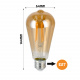 LED žárovka E27 8W ST64 teplá bílá