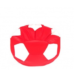 Aga Sitzsack Relaxationbag BALL XXXL Weiß - Rot