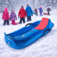 Aga Kinder Schlitten  DS496 Blau, Kinderschlitten aus Kunststoff, Stabiler Schneebob, Rodelschlitten für Kinder