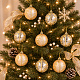 Aga Weihnachtskugeln 6 cm 8 Stk. Gold - Blümchen